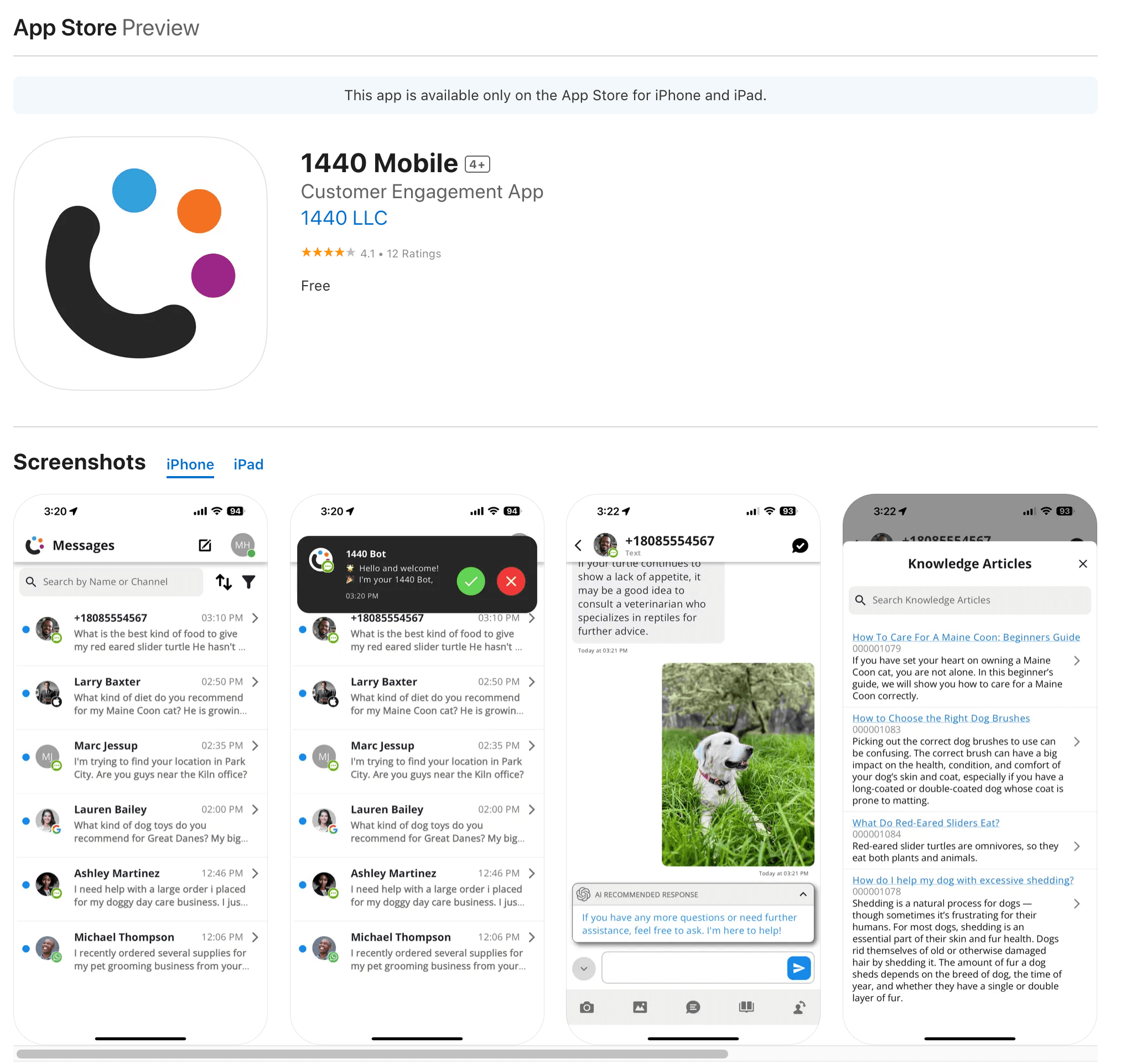 1440 – Multi-Channel Messaging App