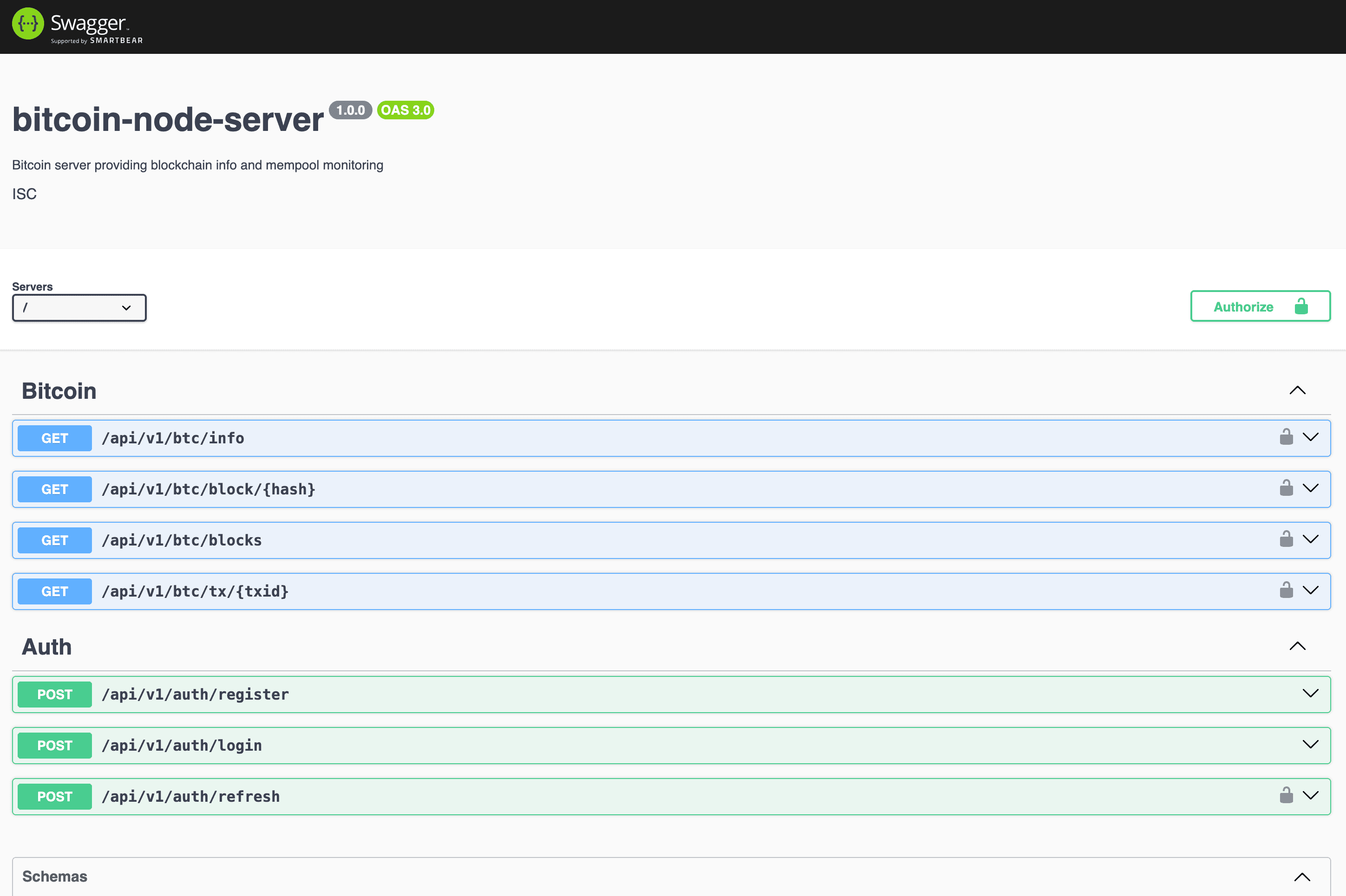 Bitcoin Node Server